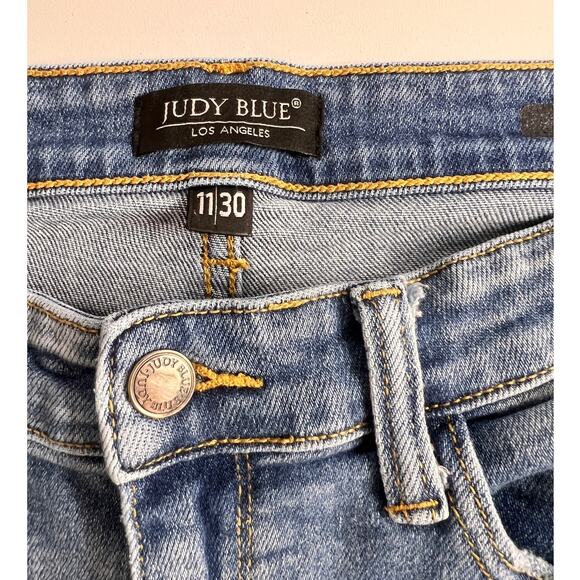 Judy Blue Skinny Fit Stretch Comfort Jeans Sz 11/30 Ankle Length - Picture 3 of 8